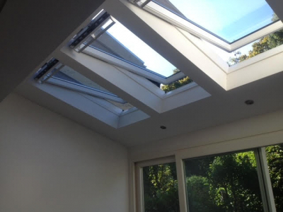 Lichtstraat in uitbouw woning